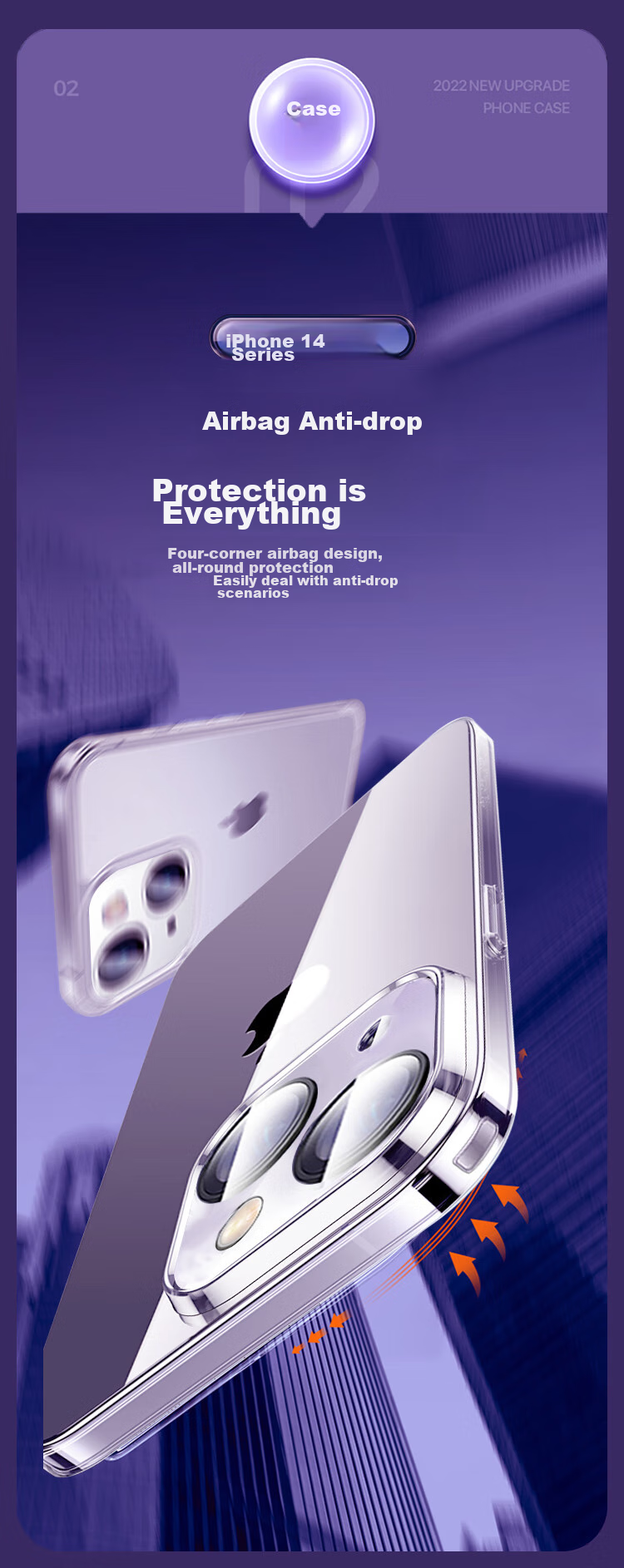 Прозрачный чехол для iPhone 14 Plus