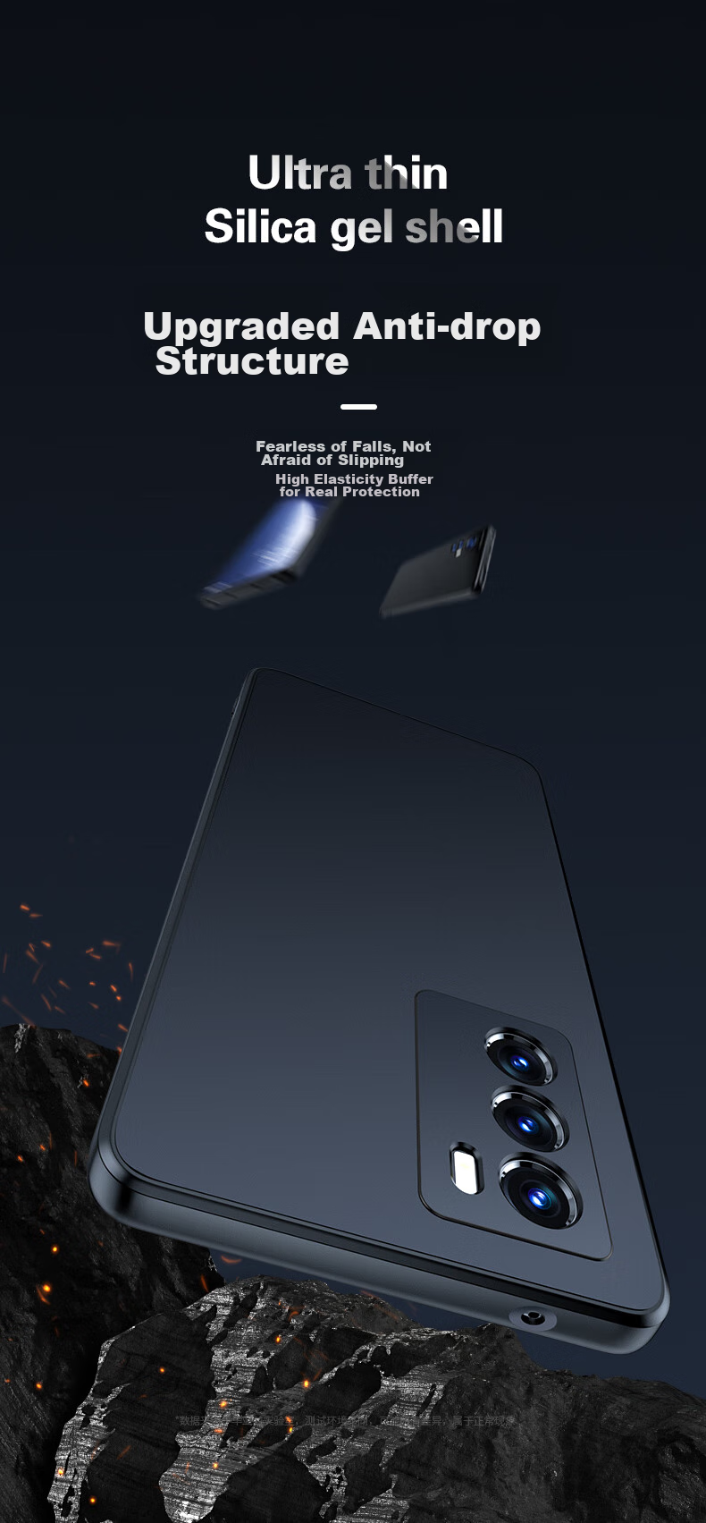 BIAZE Чехол для Vivo IQOO Neo5S, защитный чехол для IQOO Neo5S, полное покрытие, защита от ударов, тонкий, матовый, приятный для кожи, мягкий чехол JK119, черный