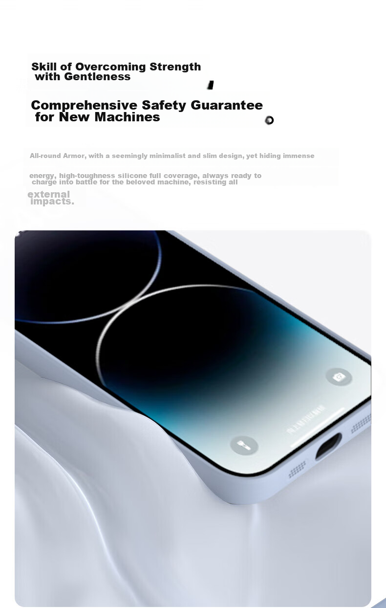 Чехол KEKLLE с магнитной защитой для iPhone 14, противоударный, силиконовый, черный