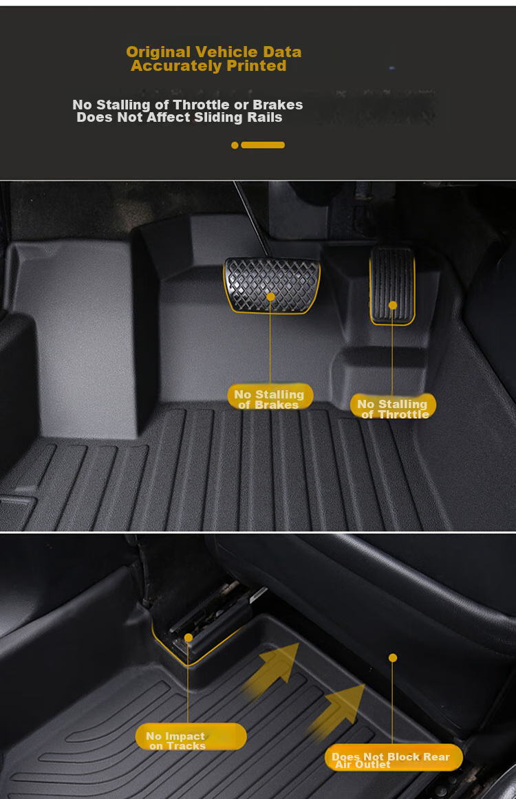 Коврики для Honda Accord 10 поколение 2018-2022, комплект 5 шт., BOLISH, TPE, черные
