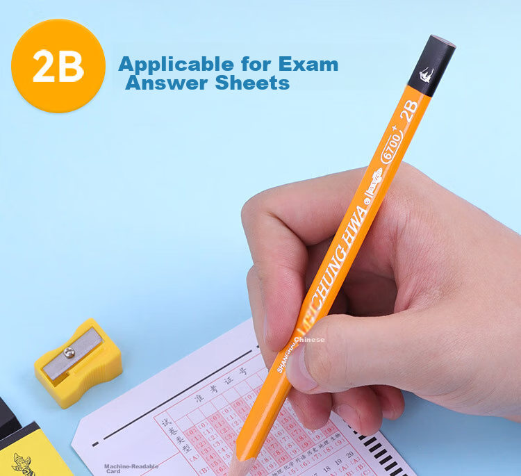 Карандаши Zhonghua Thick Triangular Writing Pencil, 2B, 12 штук в коробке, 6700 2B
