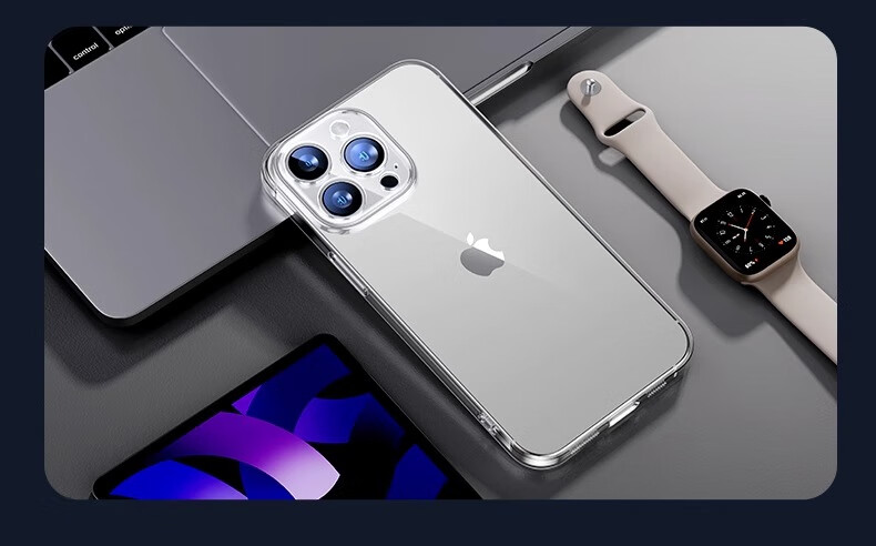 Противоударный чехол DIVI для Apple iPhone 15 Pro Max, прозрачный силиконовый, ультратонкий, защита от падений, простой стиль, с полной защитой