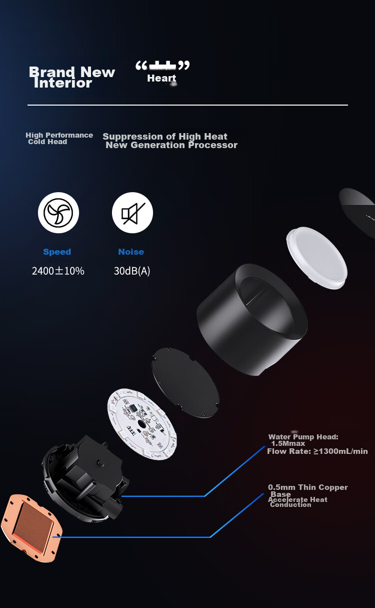 Система жидкостного охлаждения JONSBO TG-240 Black, радиатор 240 мм, ARGB подсветка, скрытое кабель-менеджмент, PWM вентиляторы, для Intel LGA1700/115X/1200, AMD AM4/AM5