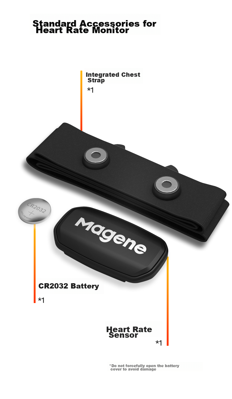 Пульсометр Magene H303, нагрудный датчик сердечного ритма, ANT+/Bluetooth, для фитнеса и велоспорта