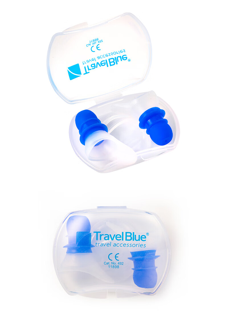 Авиационные беруши TRAVEL BLUE для снятия давления в самолете, шумоподавление, защита от тиннитуса и боли в ушах