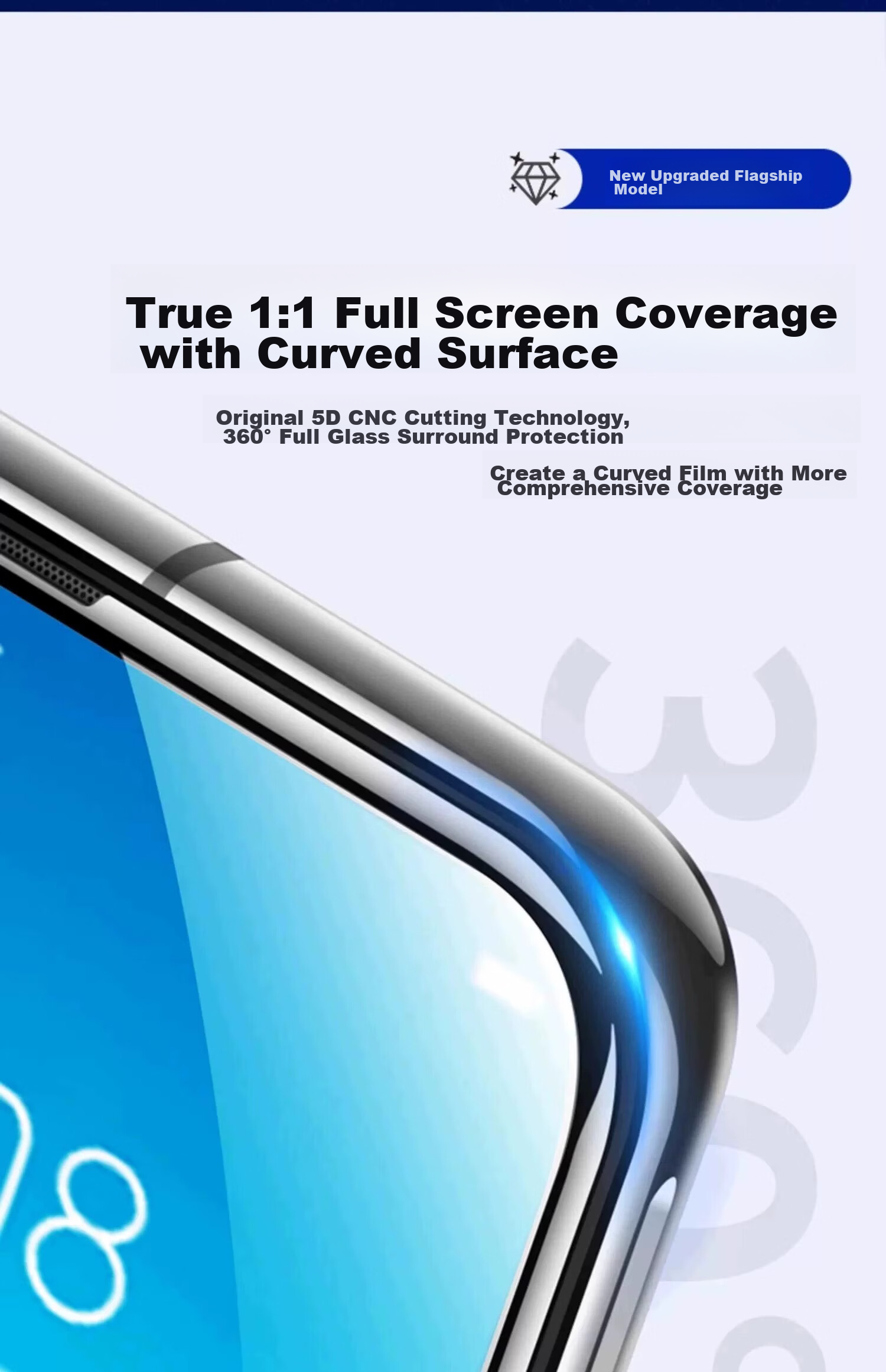 Защитная пленка DIVI [28° True Privacy] для Huawei P60, антибликовая, гидрогелевая, полноэкранная, противоударная, устойчивая к царапинам