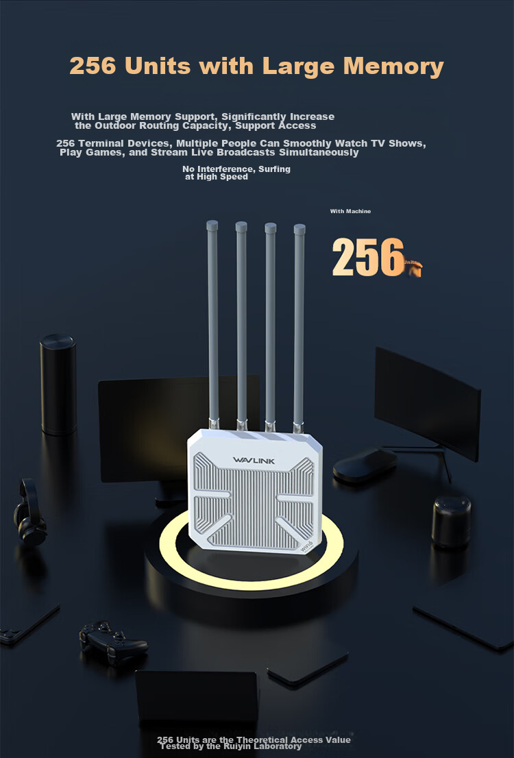 Wavlink AERIAL HD9 AX3000 WiFi 6 уличный маршрутизатор, двухдиапазонный беспроводной мост высокой мощности, всенаправленное покрытие, базовая станция WiFi для наружного видеотрансляции и сетевых зон