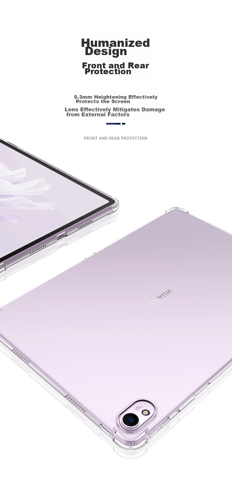 Чехол BIAZE для Huawei MatePad 11.5s, тонкий, прозрачный, противоударный, для моделей 2025/2024, TPU