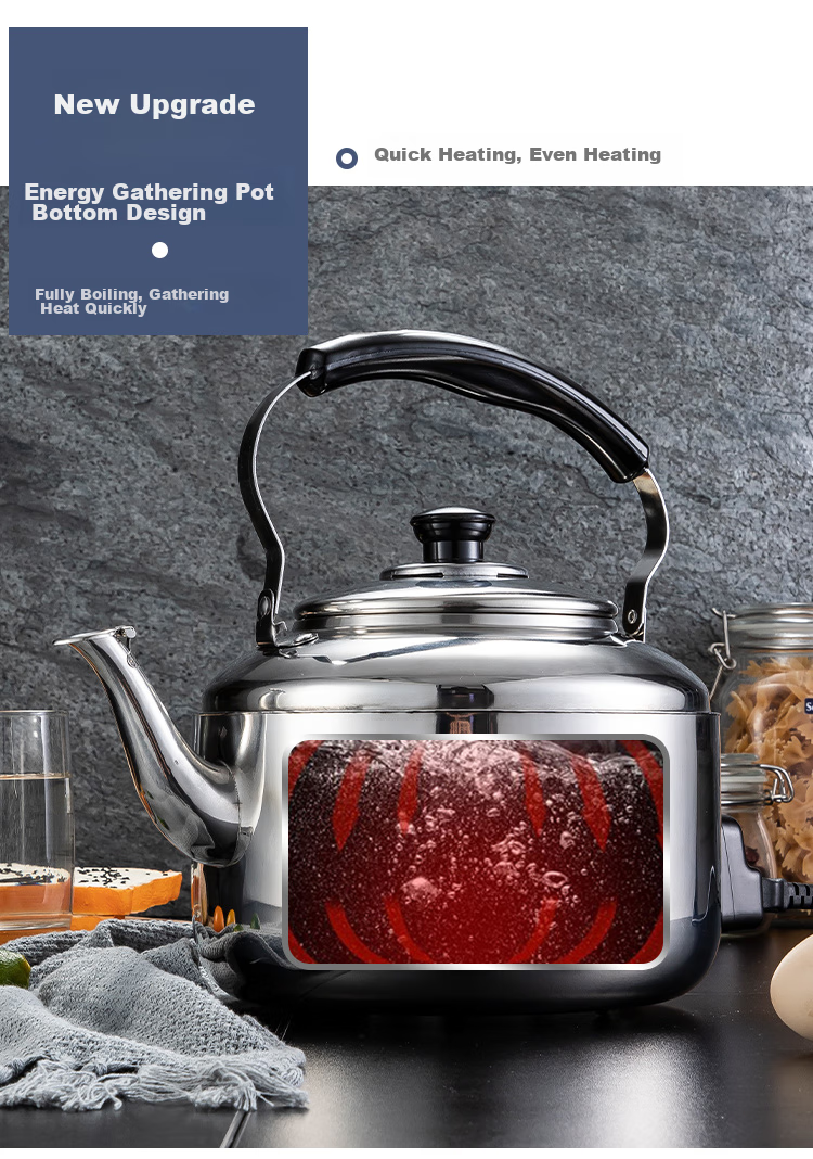 Электрический чайник MAXCOOK TB-Z26, 6 л, нержавеющая сталь 304, с носиком, противоскользящий, защита от перегрева, индикатор свистка