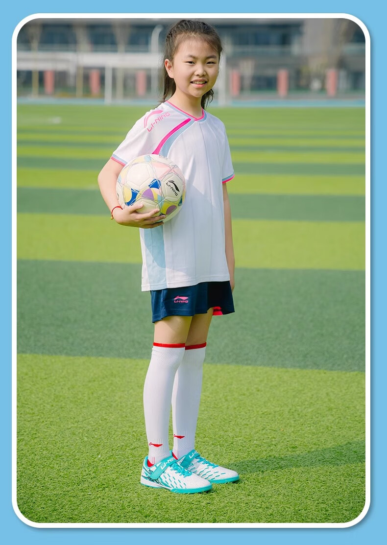 Футбольные бутсы Li-Ning для детей, модель Jin Series, зеленые, размер 32