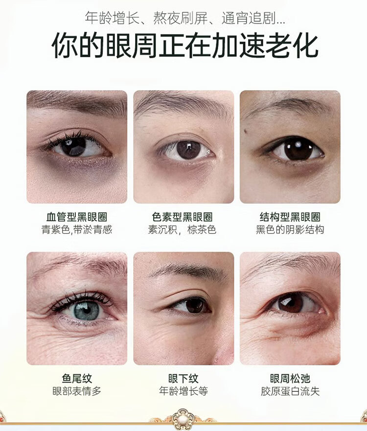 同仁堂蛇毒眼霜淡化细纹黑眼圈眼袋提拉紧致男女士通用