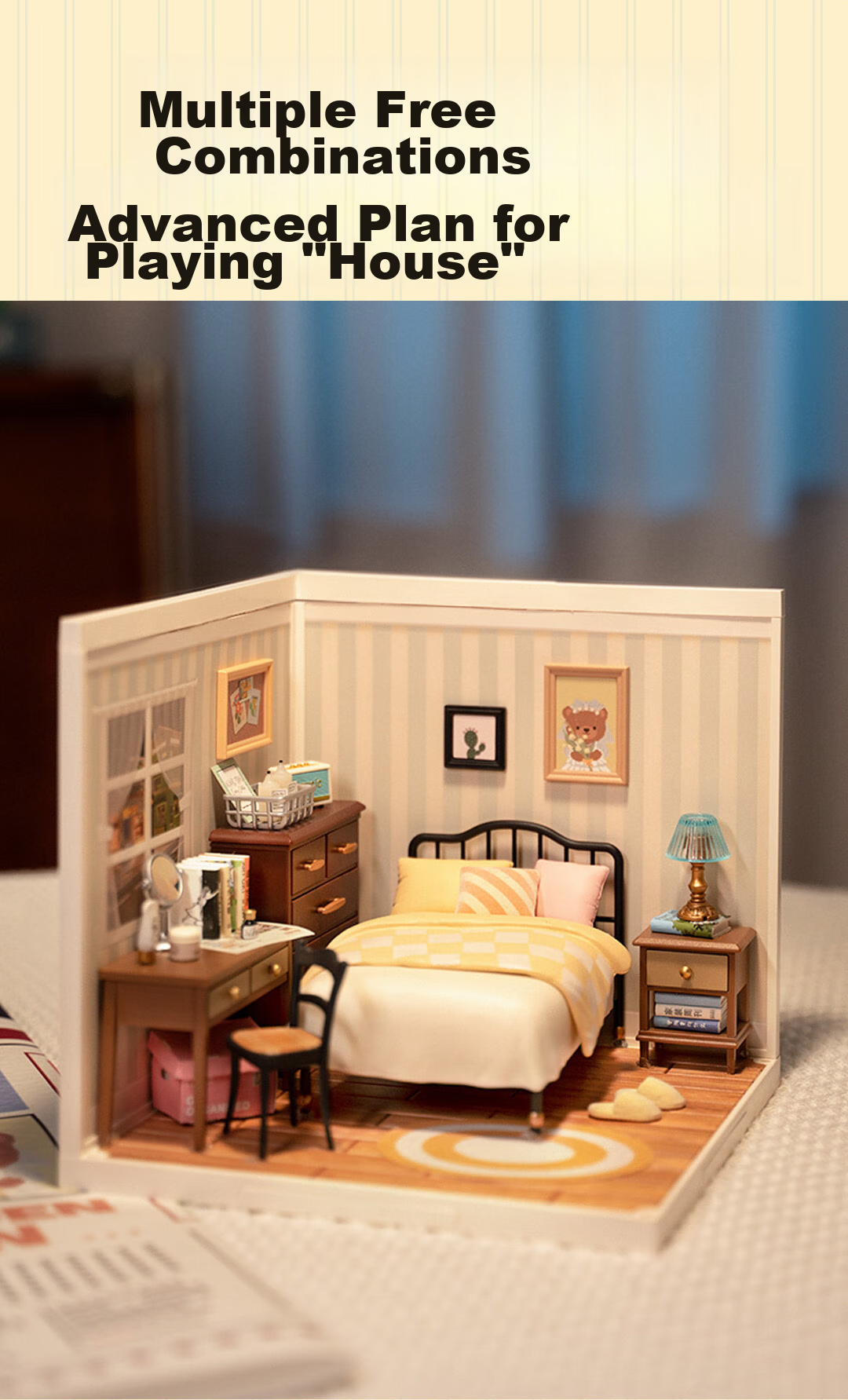Конструктор Rolife Super World Dream Bedroom, набор для сборки своими руками, для девочек, подарок на День Святого Валентина, Новый год