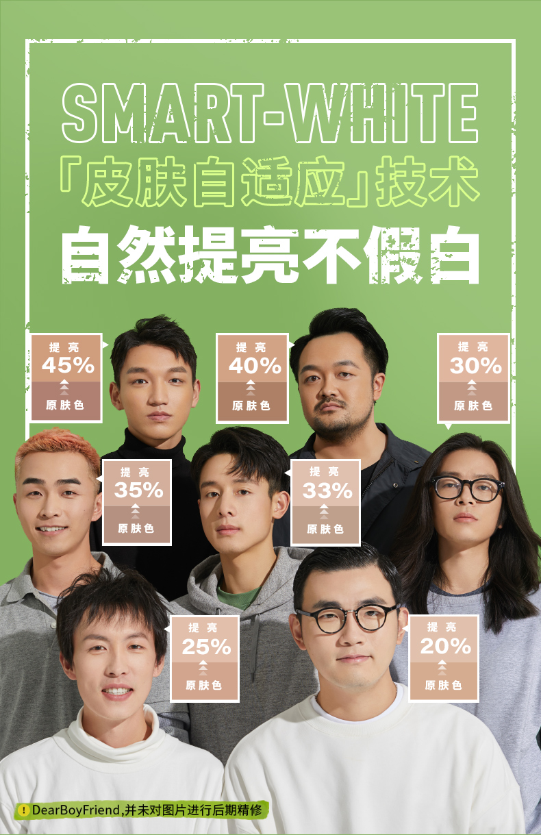 亲爱男友男士素颜霜 懒人霜提亮肤色遮瑕痘印 适合偏白肤色 好气色素颜霜 50g