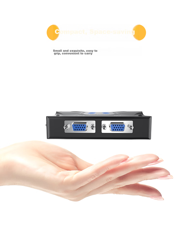 KVM-переключатель MT-Viki MT-401, 4-портовый, VGA, USB, с кабельным управлением и кнопками