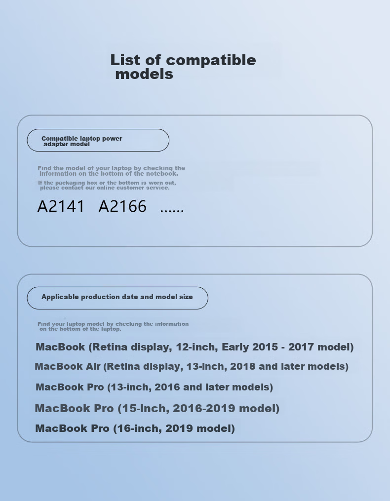 Зарядное устройство Llano USB-C PD 96W для MacBook Pro 14/16 дюймов A2141, совместимое с iPhone 17