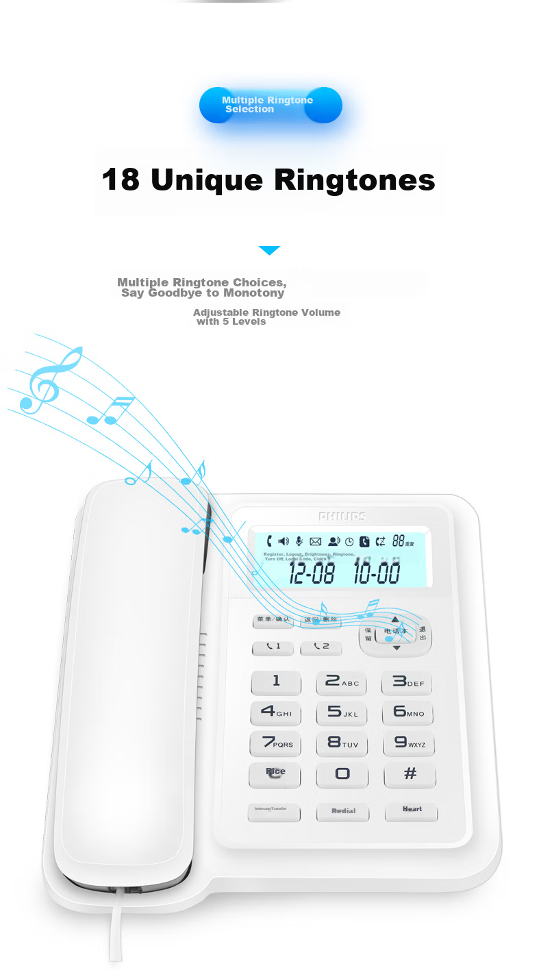 Цифровой беспроводной телефон PHILIPS DCTG167, с двумя трубками, белый