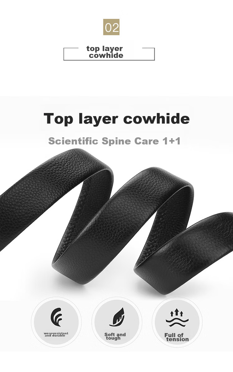Ремень мужской CROCODILE, из натуральной кожи, черный, автоматическая пряжка, ширина 31 мм, длина 125 см