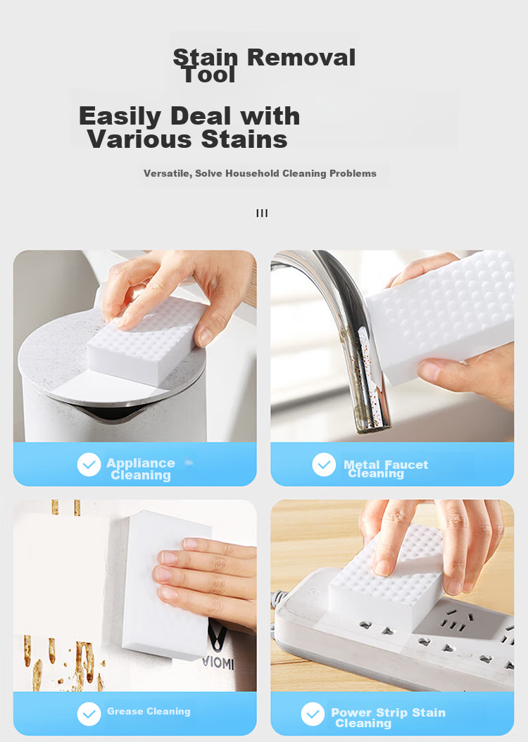 Многоразовая губка MARYYA Nano Sponge, 20 шт., для чистки мебели и бытовой техники, подходит для белой обуви