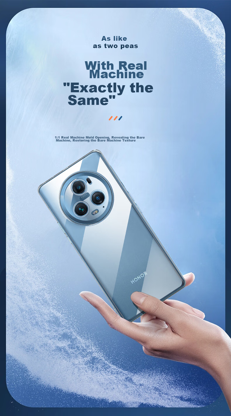 Чехол HotFire для Honor Magic5 Pro, силиконовый, прозрачный, противоударный, с защитой камеры