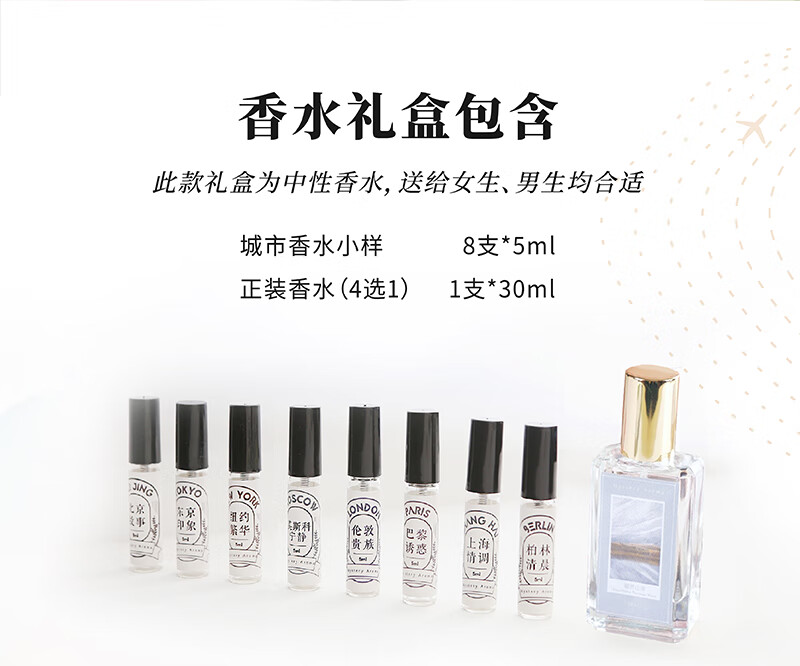 未知气味（Mystery Aroma）香水礼盒送老婆生日情人节圣诞节礼物淡香持久小众香水送女友闺蜜 不额外加封套 怦然心动(含礼盒