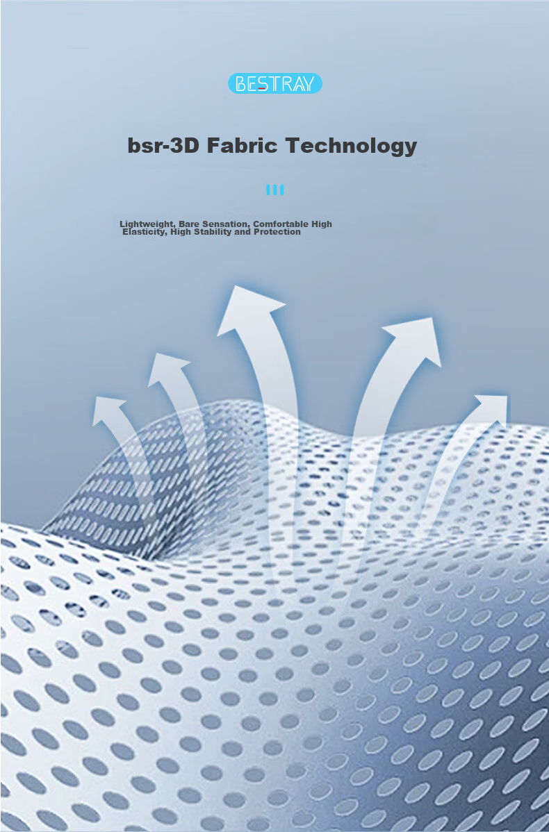 Напульсник Bestray 3D Ultra-Thin, защита от растяжения, фиксатор для лодыжки, для баскетбола и бега, размер L, черный/серебристый, левый