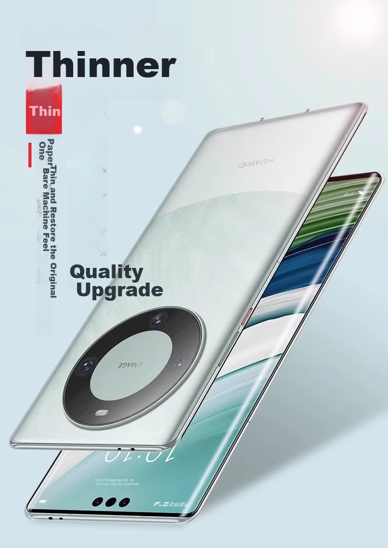 DIVI Чехол для Huawei Mate60 Pro, Ультратонкий, Матовый, Полупрозрачный, Защита от падений, Белый