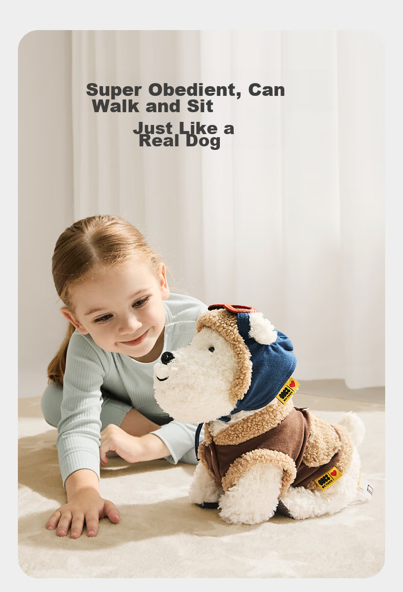Babycare Western Highlander Pilot Limited Edition Gift Box, Детская плюшевая игрушка-животное, реалистичная собака, подарок на праздник и день рождения