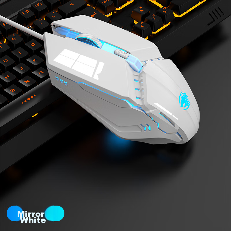 Механическая клавиатура EWEADN GX300 с подсветкой и игровой мышью, проводной набор для геймеров и офиса