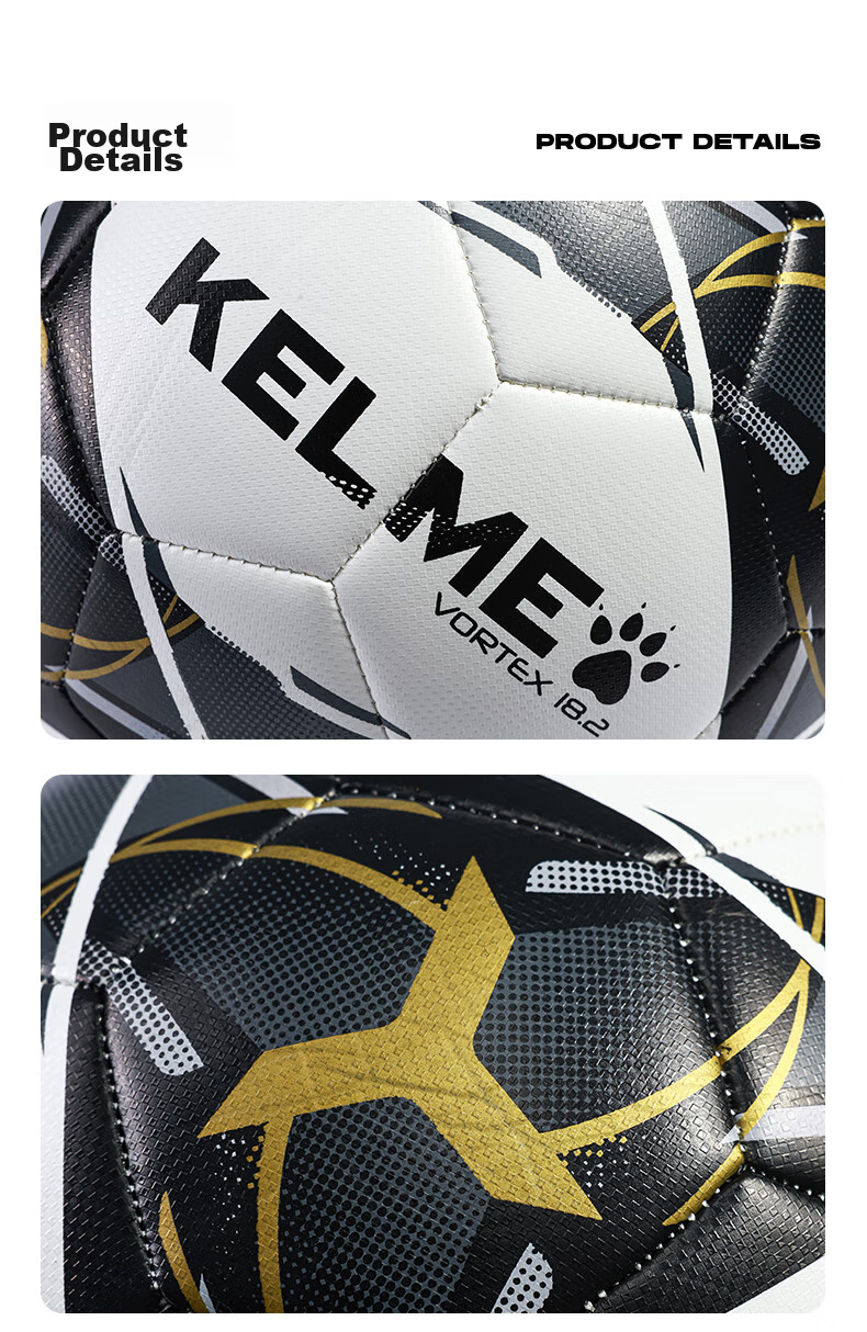 Футбольный мяч KELME, размер 5, для соревнований и тренировок, для школьных экзаменов, износостойкий, розово-синий