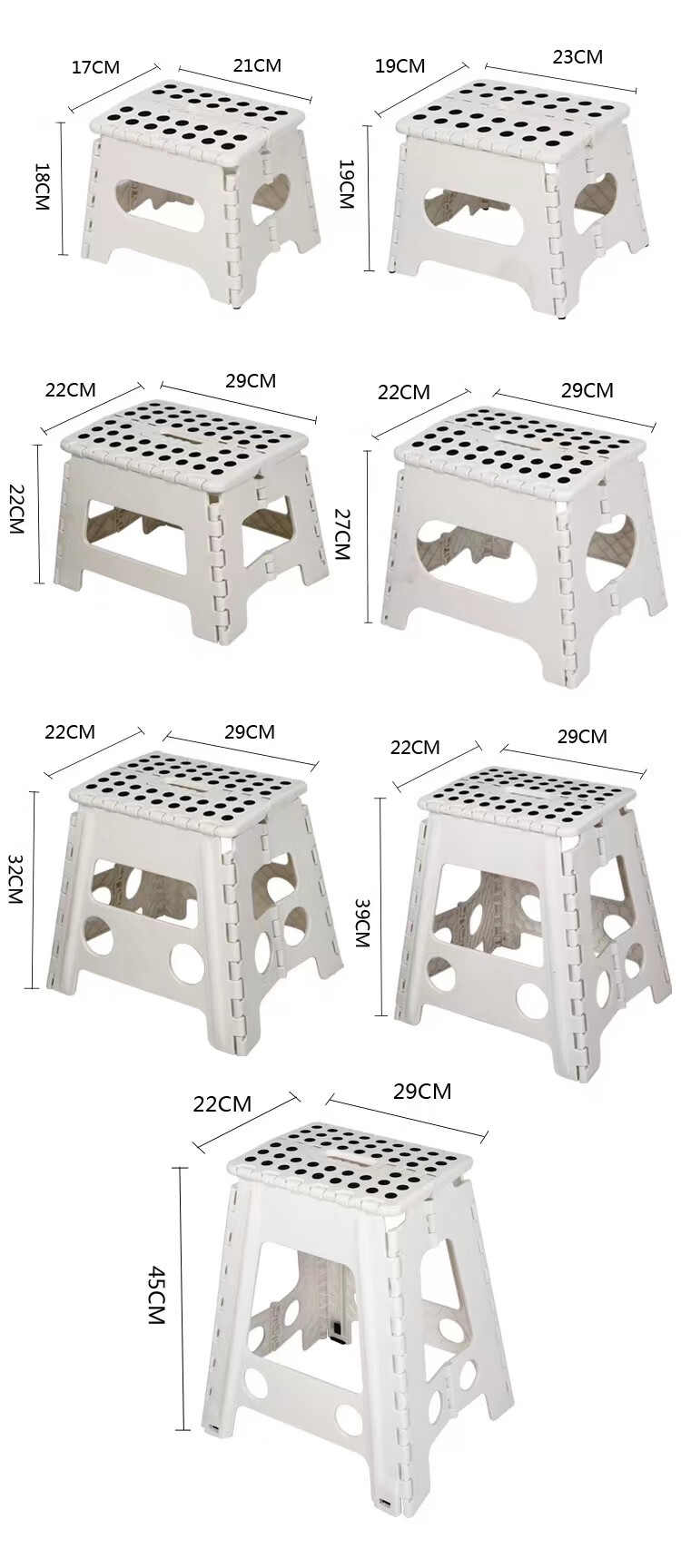 记忆旅行 便携式塑料折叠椅浴室板凳小椅子户外家用