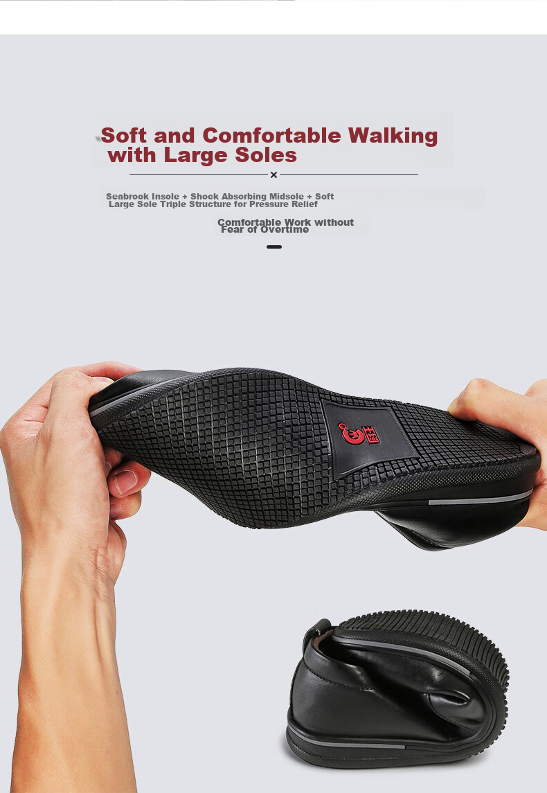 Рабочая обувь Chuwang Chef Shoes, мужская, нескользящая, водостойкая, маслостойкая, для кухни и отеля, из кожи, модель 6222