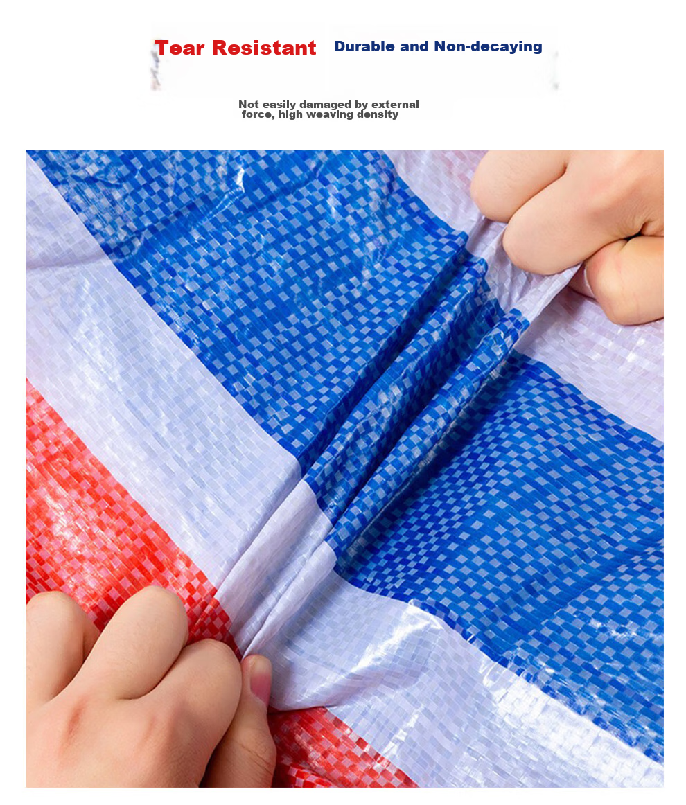 Тент-тент "QL Colorful Striped Plastic Sheet", утолщенный, водонепроницаемый, для строительства, грузовиков, навес от солнца, 4м*6м
