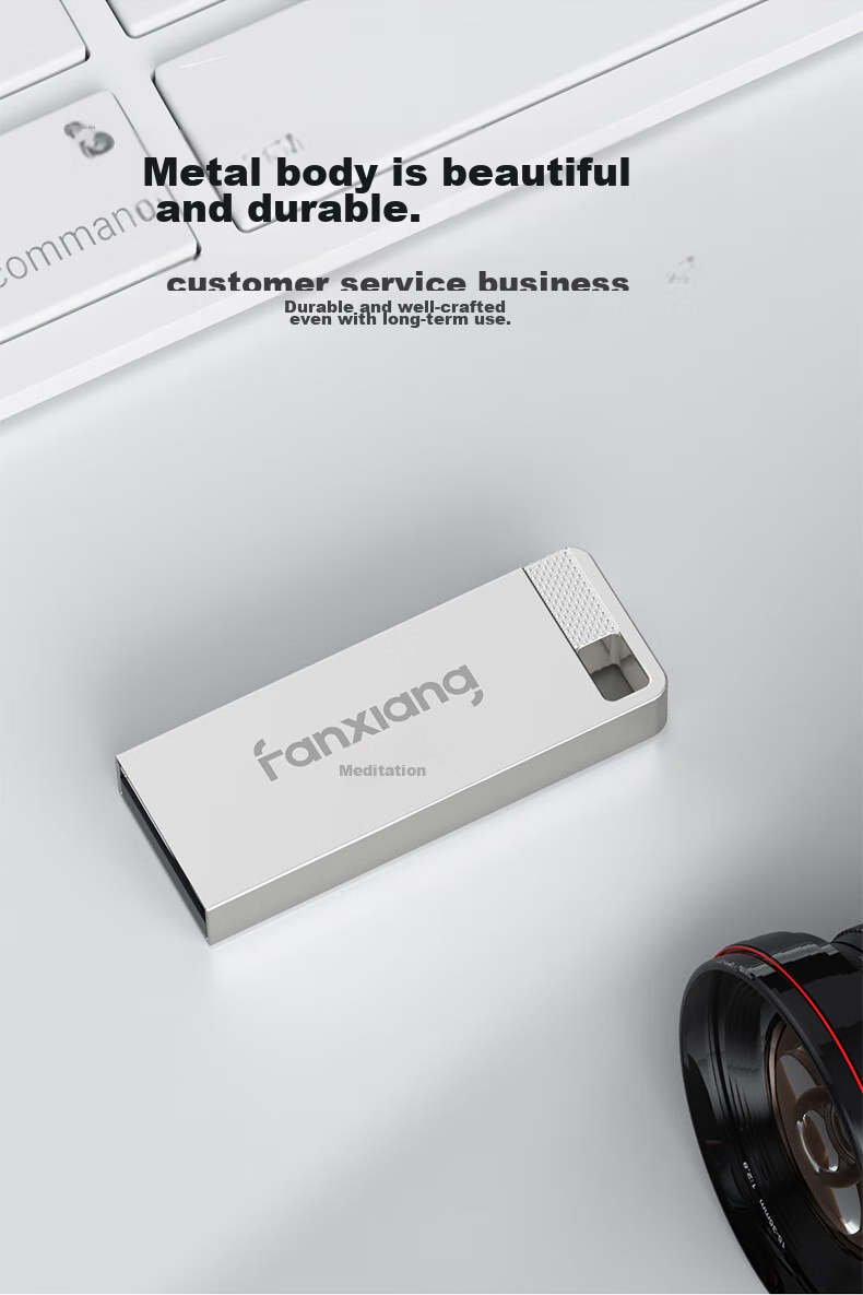 USB-флеш-накопитель FANXIANG F206, 512 МБ, USB 2.0, металлический корпус, водонепроницаемый, противоударный, серебристый
