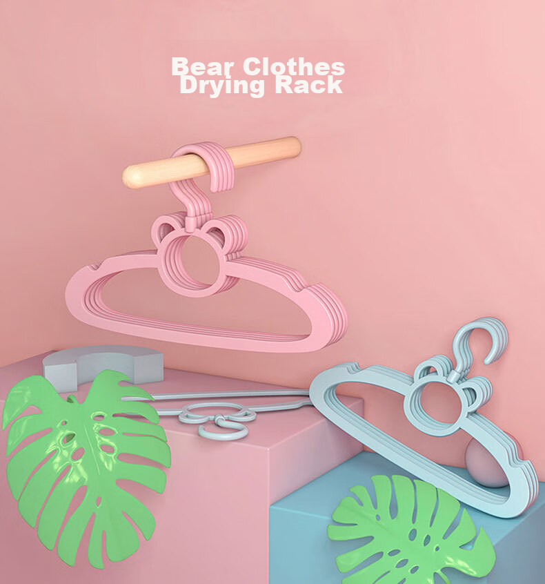 Детские вешалки Babyhood, нескользящие, 360 градусов, вращающиеся, 10 шт., синие