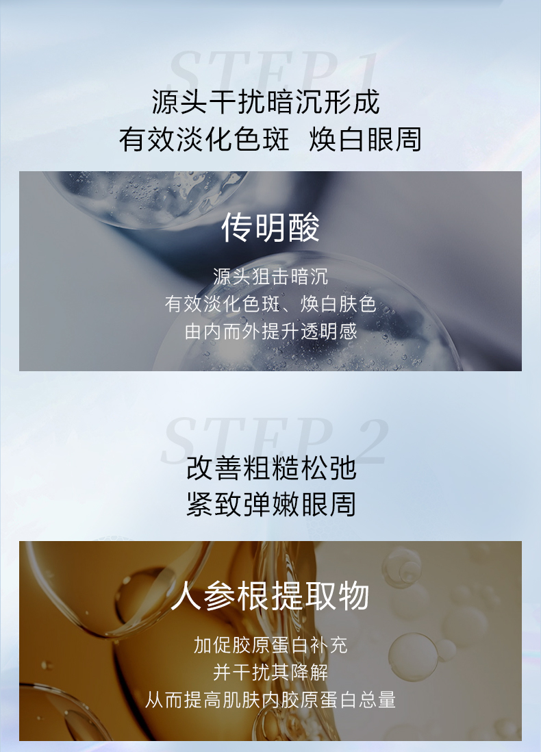 森田焕白紧致眼膜 美白眼膜贴提拉紧致抗皱淡化眼周细纹7gx10片/5对
