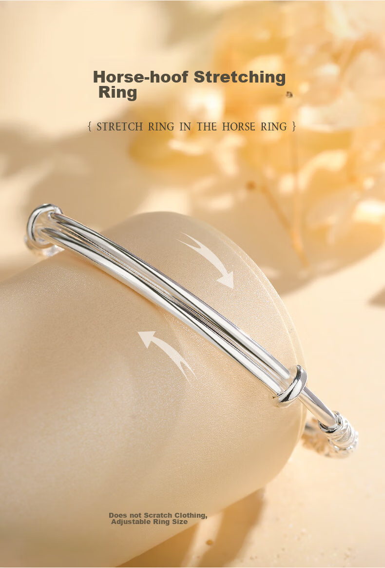 Серебряный браслет Sino gem, женский, 999 пробы, с цветочным узором, примерно 20 грамм