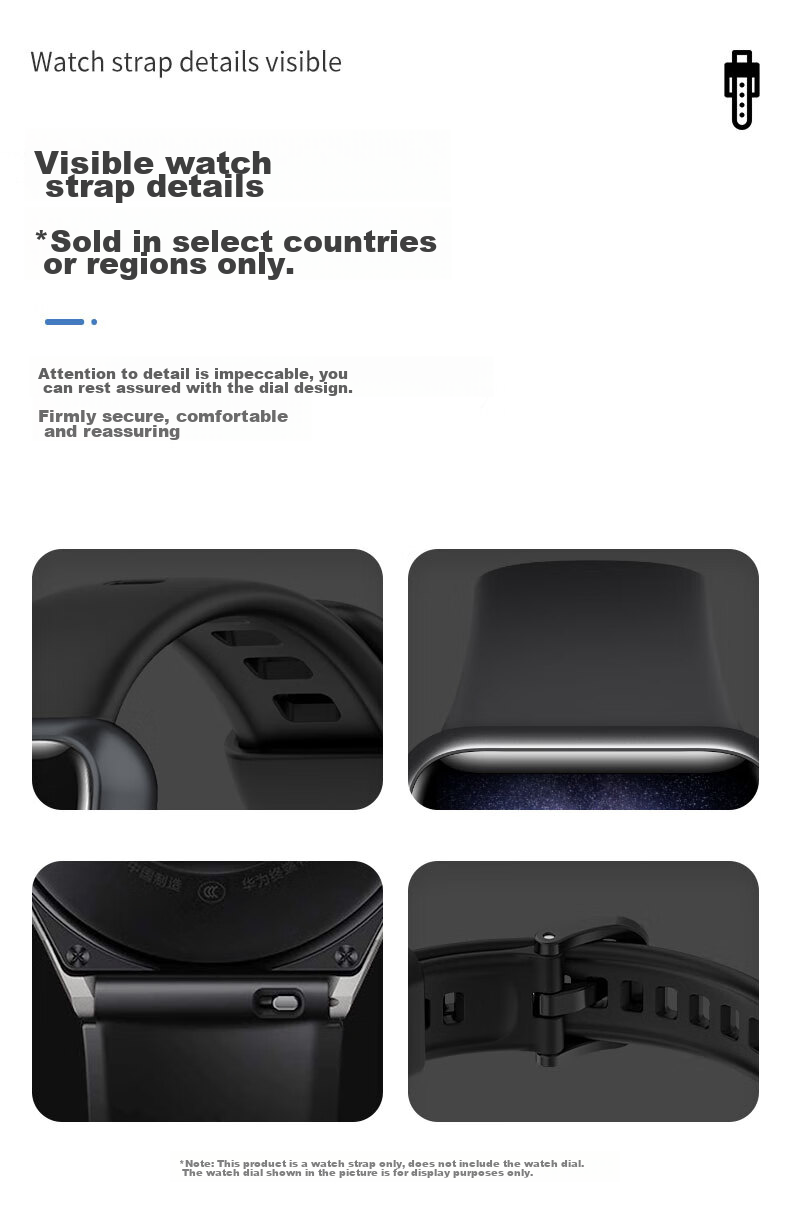 Ремешок KMaxAI для Huawei Band 7, силиконовый, черный