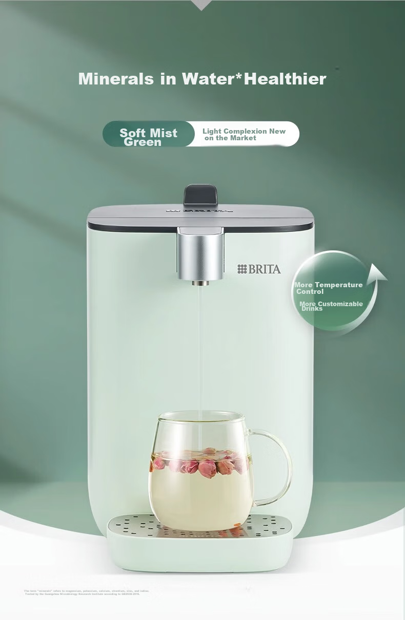 Настольный фильтр-кувшин Brita (BRITA) с функцией мгновенного нагрева воды, регулируемой температурой, не требует установки, белый