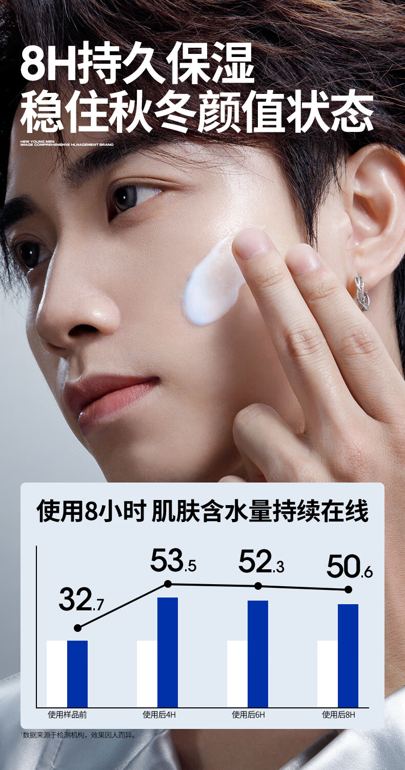 尊蓝保湿面霜男士护肤品50g 秋冬补水保湿乳液润肤霜擦脸油滋润