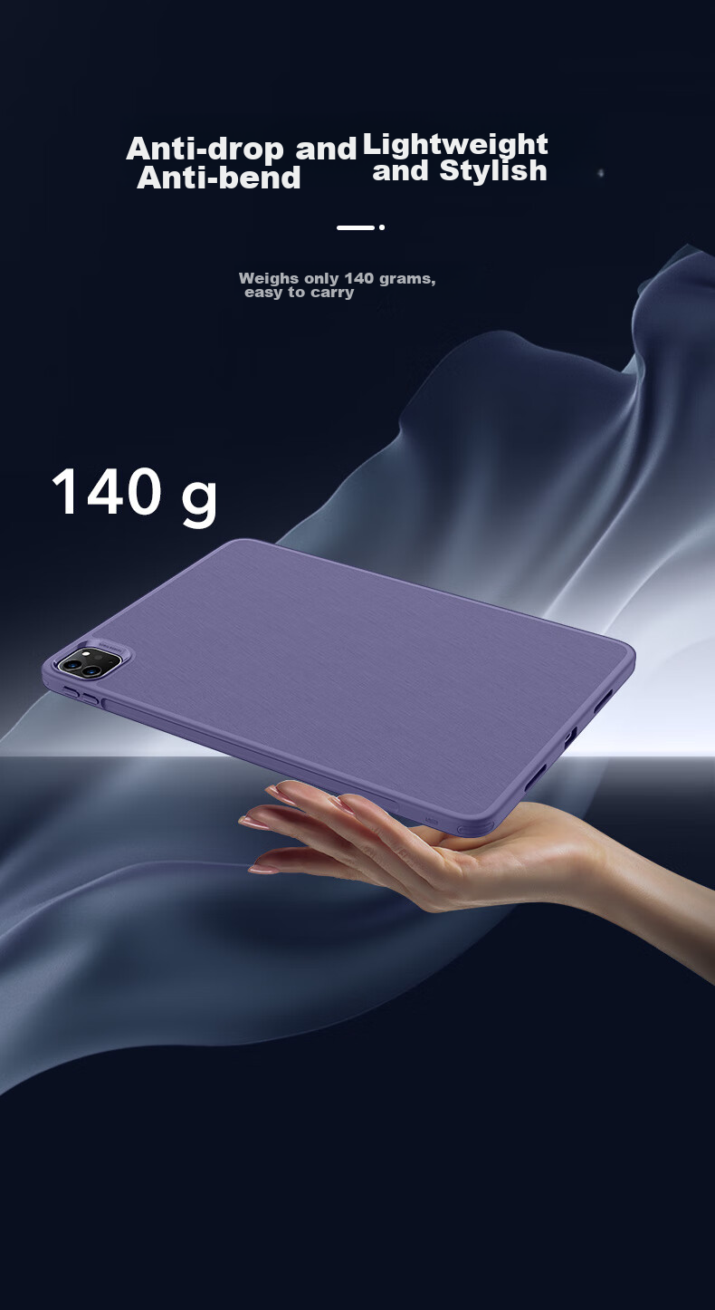 Чехол ESR для iPad Pro 13 дюймов (2024/2025 M5/M4), серия Zhenzhi, съемная магнитная крышка, регулируемый угол, защита от ударов, цвет Мокко Браун