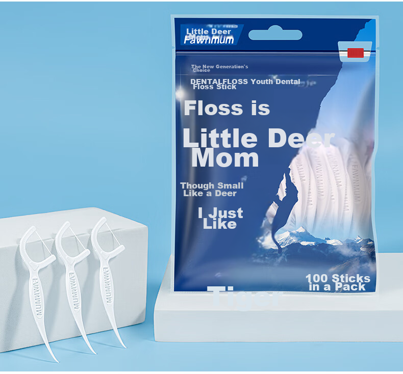 Зубная нить FAWNMUM Ultra-Fine Dental Floss Picks, 600 шт.