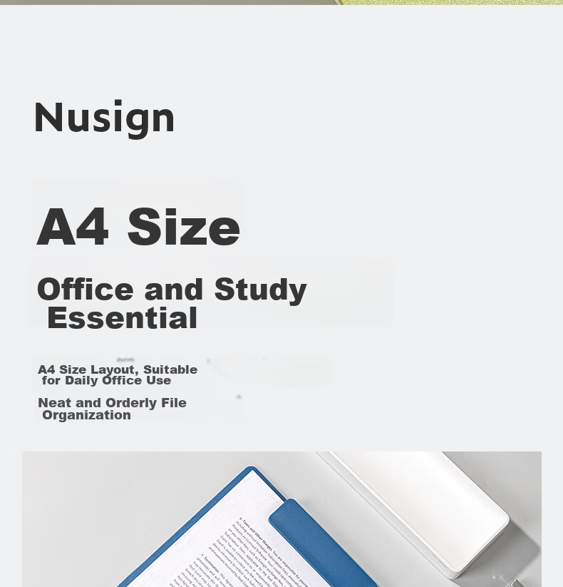 NUSIGN Rotatable A4 Clipboard, Document Folder, Writing Pad, Study Board, Office Report Folder, Dual-Use for Horizontal And Vertical Use, Cinnamon Green NS502