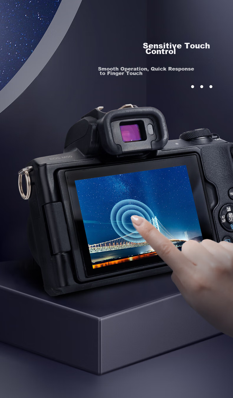 Защитное стекло JJC для камеры Canon M6 Mark II, M50, M50II, M100, G1X3, G5X2, G7X2