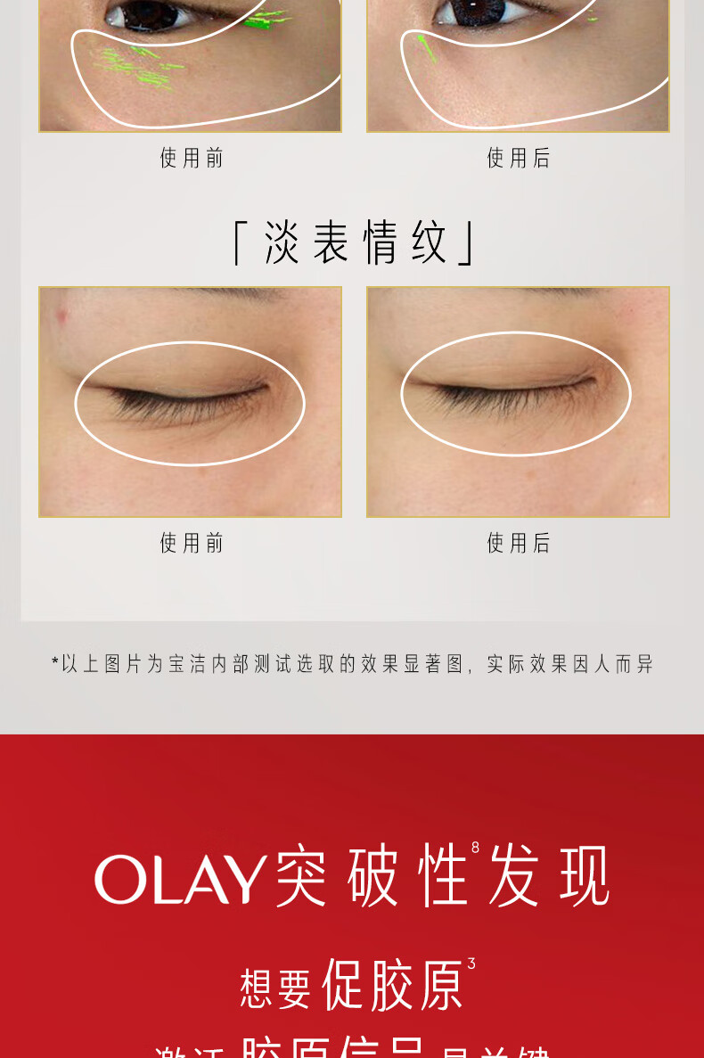 玉兰油（OLAY）信号肽超红瓶胜肽眼霜15g 眼部精华护肤品提拉紧致女神节礼物女