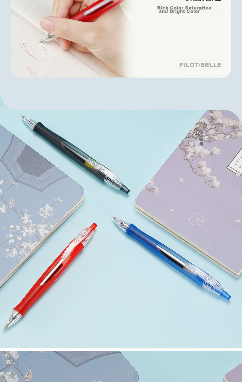 Ручка гелевая PILOT G6-Short Chubby Retractable, синяя, 0.5 мм, BL-G6