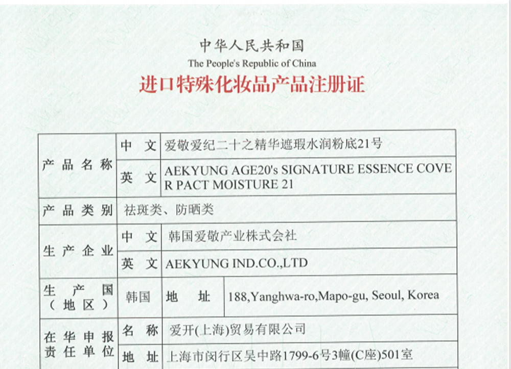 Aekyung Age20's爱敬气垫粉霜粉底霜bb霜新品星空防晒隔离遮瑕保湿持久控油礼物 星空白#21 持妆控油 14g*2
