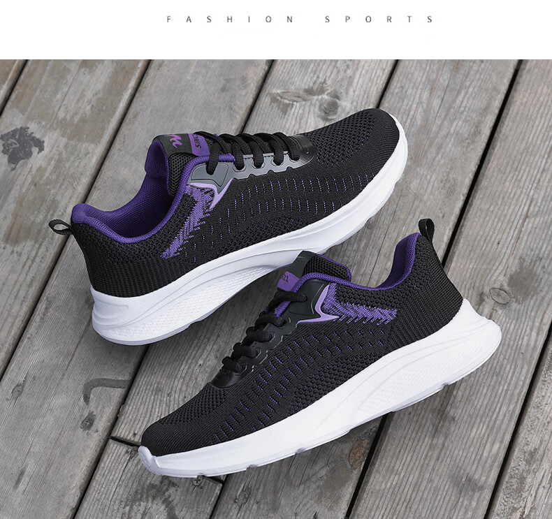 Женские кроссовки Shuangxingbate, весна-осень, сетчатый верх Flyknit, удобные, легкие, дышащие, повседневные, амортизирующие, износостойкие, для бега и путешествий