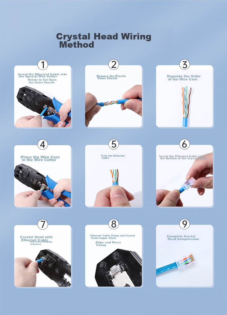 Коннектор RJ45 Cat5e SAMZHE WL-5100, 100 шт. в упаковке, золотое покрытие, для компьютерных сетей