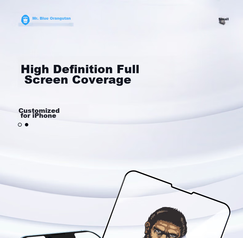Защитное стекло BLUEO для iPhone 11/XR, прозрачное, противоударное, антиотпечатки, антиблик, 9H