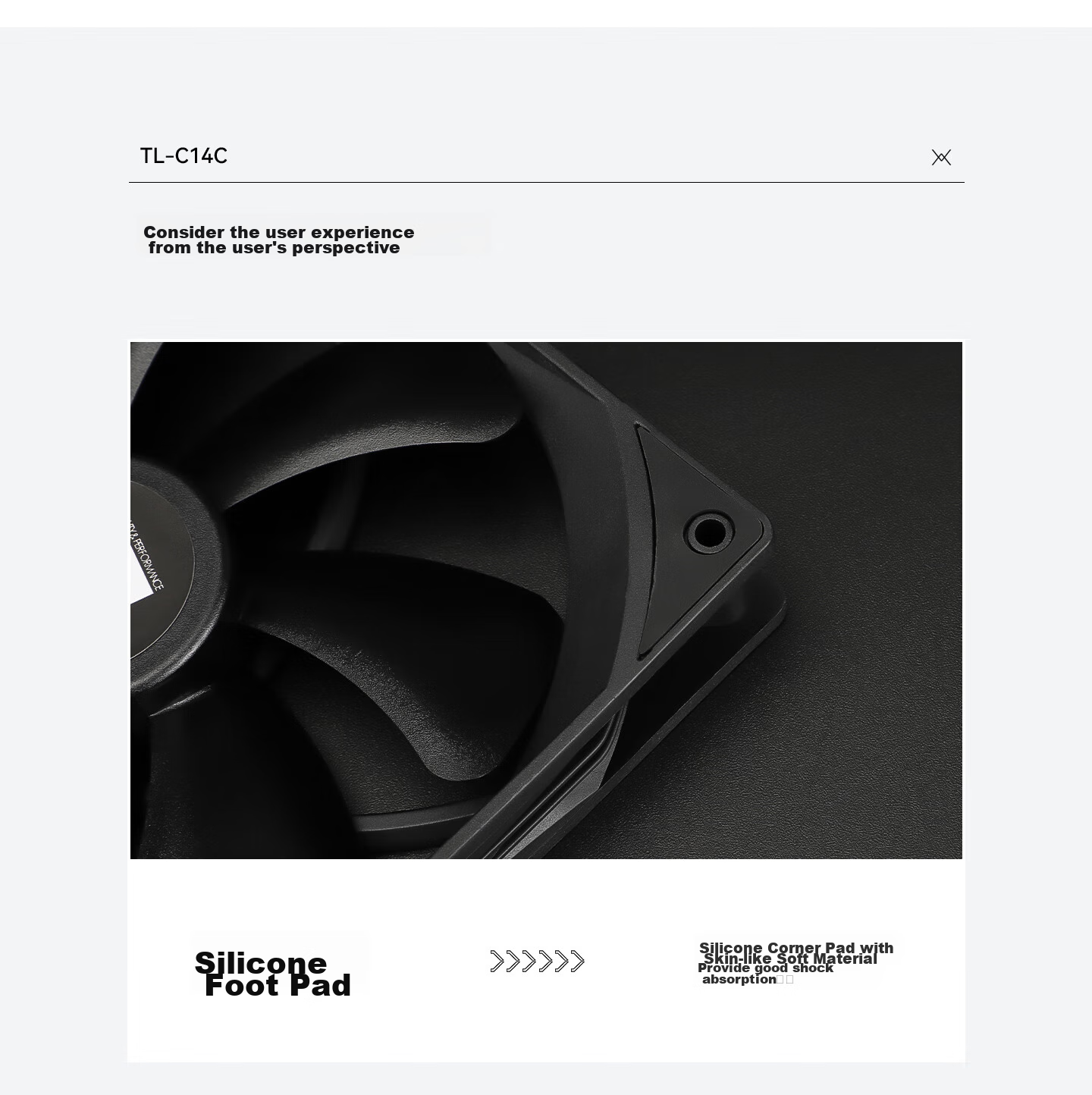 Вентилятор для корпуса Thermalright TL-C14C Black 14см, S-FDB подшипник, PWM